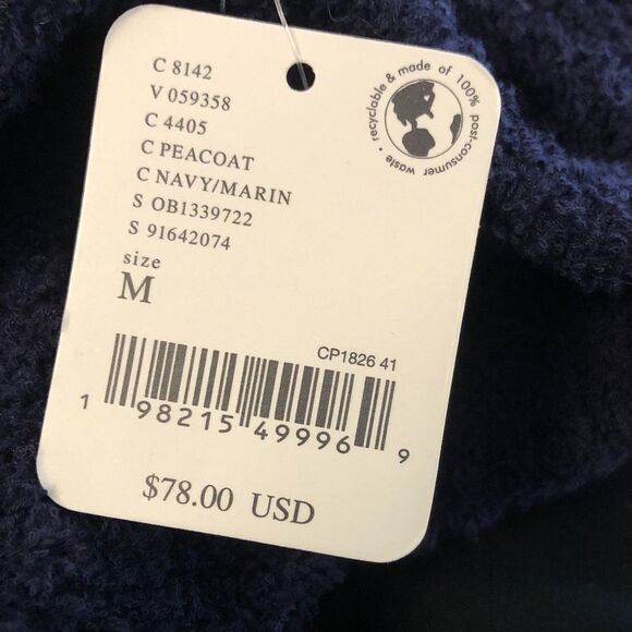 Free People Beach Claire One Piece Medium Navy Blue Marin Strapless Jumpsuit NWT - Picture 12 of 13